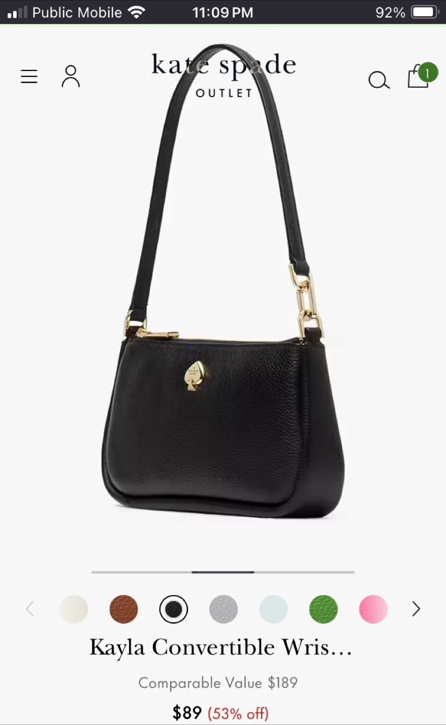 NWT - Kate Spade Kayla Wristlet image indicator(3)