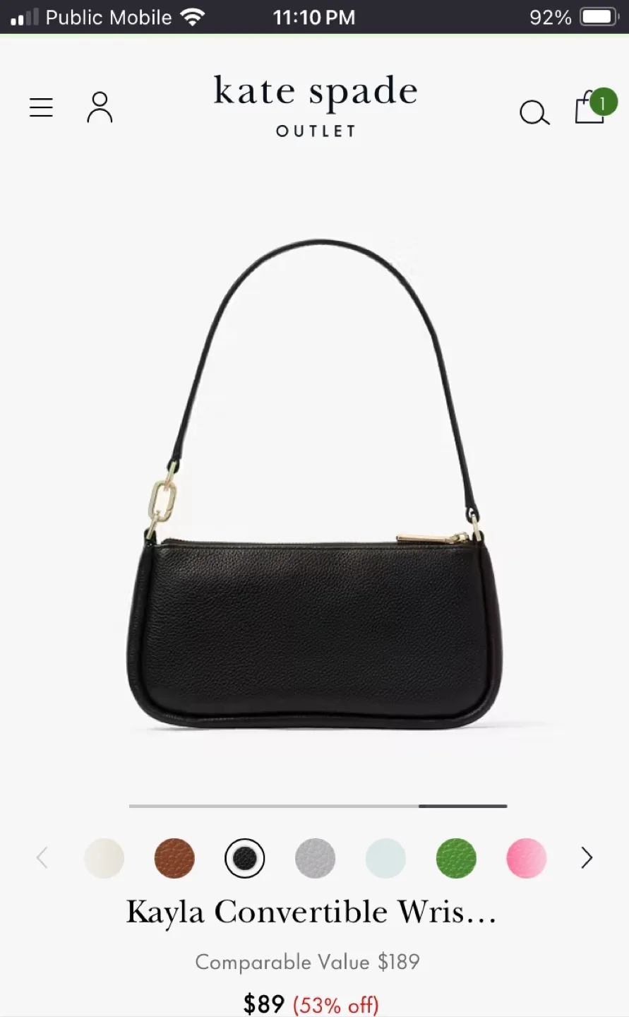 NWT - Kate Spade Kayla Wristlet image indicator(7)