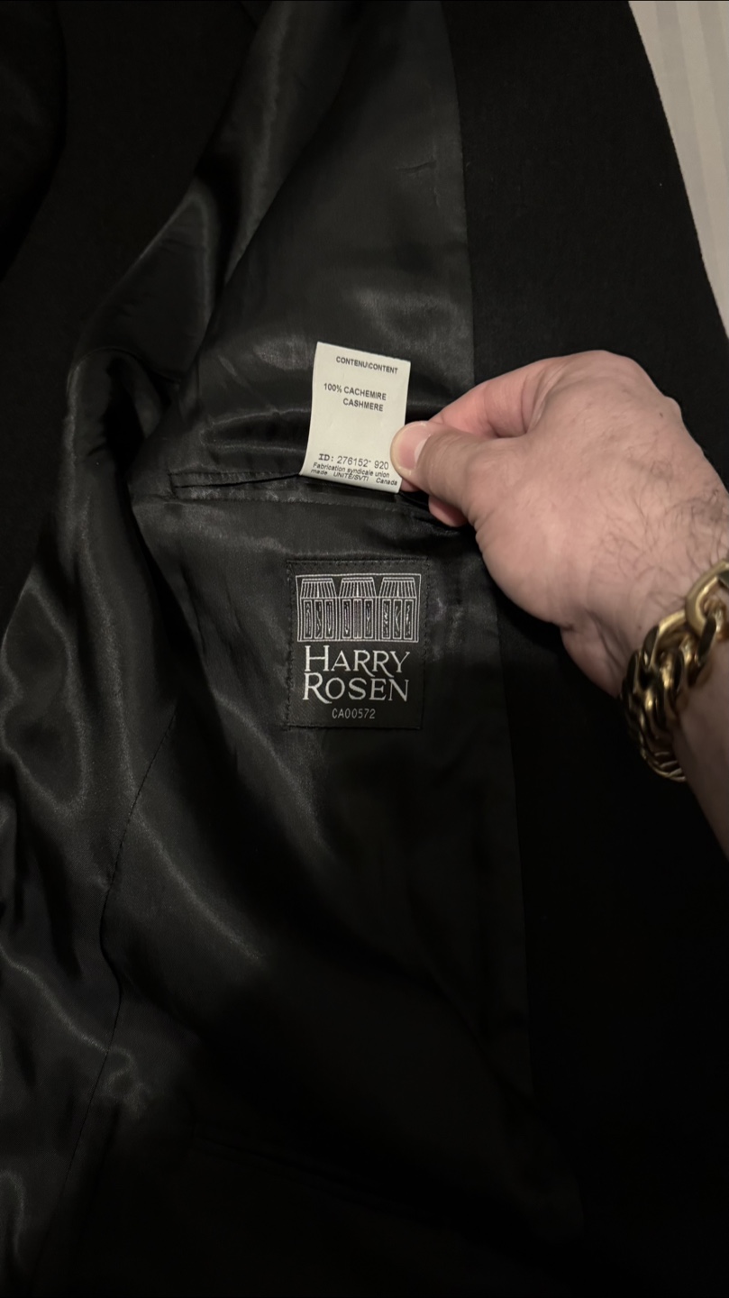 Men's Harry Rosen Black Blazer Jacket - photo 2