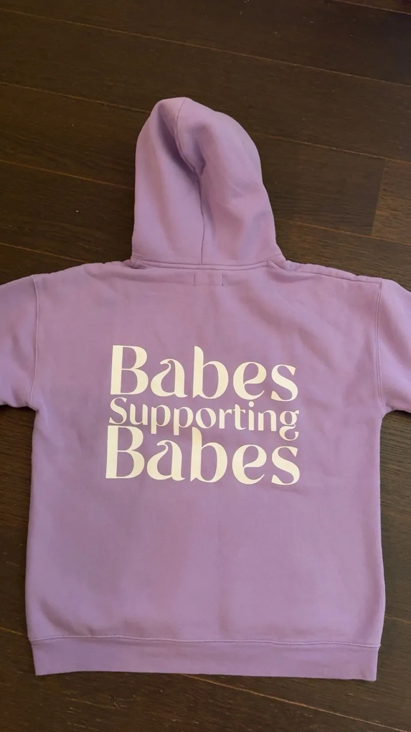 Brunette The Label Lavender Babes Supporting Babes Hoodie image indicator(3)