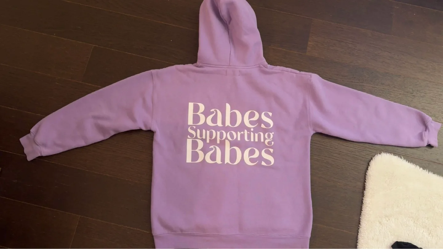 Brunette The Label Lavender Babes Supporting Babes Hoodie image indicator(2)