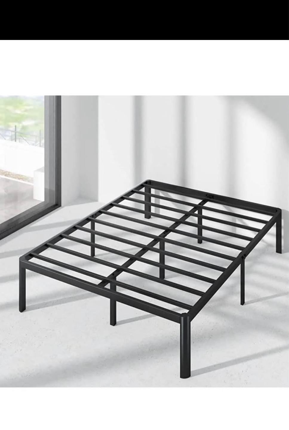 Queen Metal  Bed Frame - Heavy Duty Support