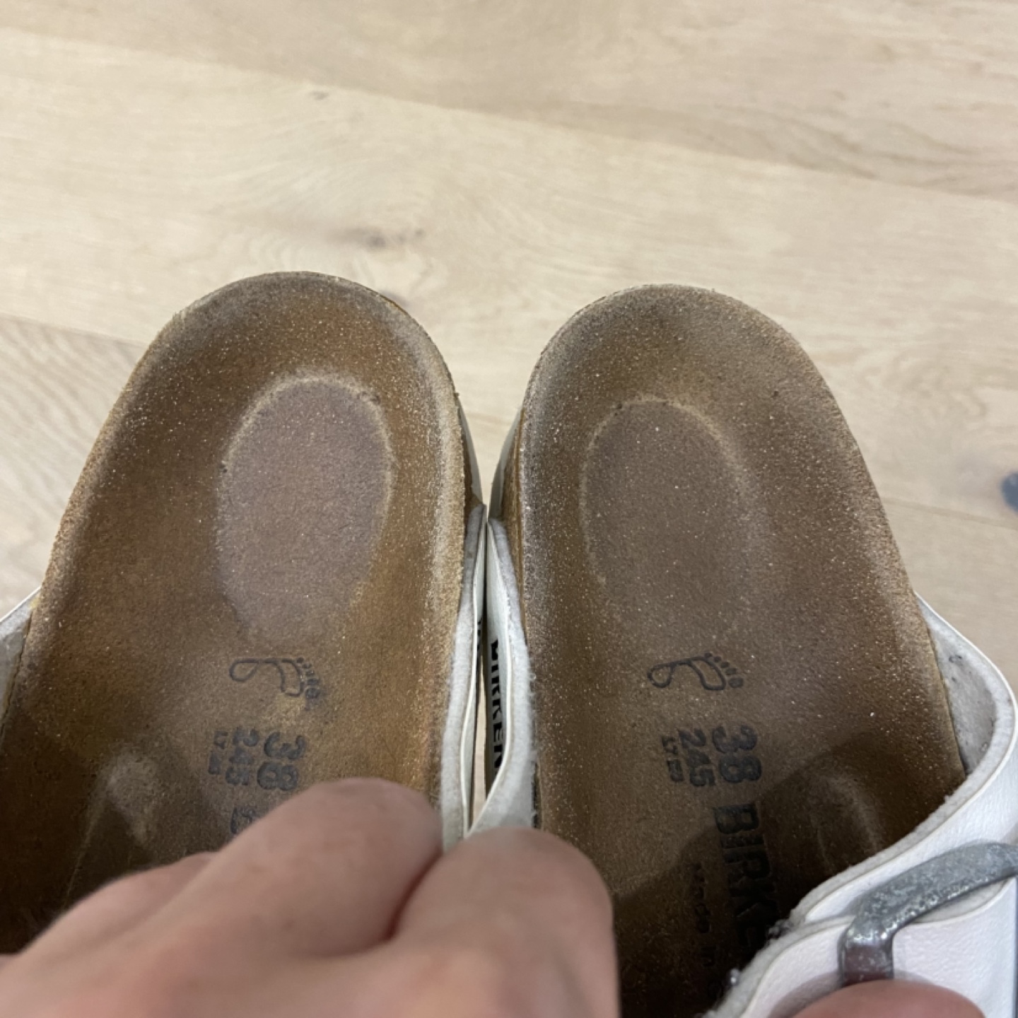 Size 38 white womens Birkenstocks - photo 5