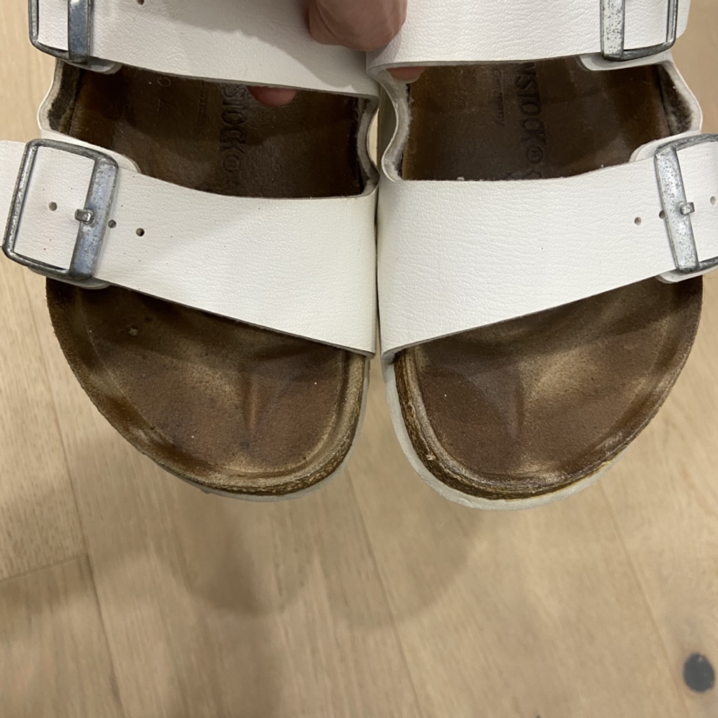Size 38 white womens Birkenstocks - photo 3