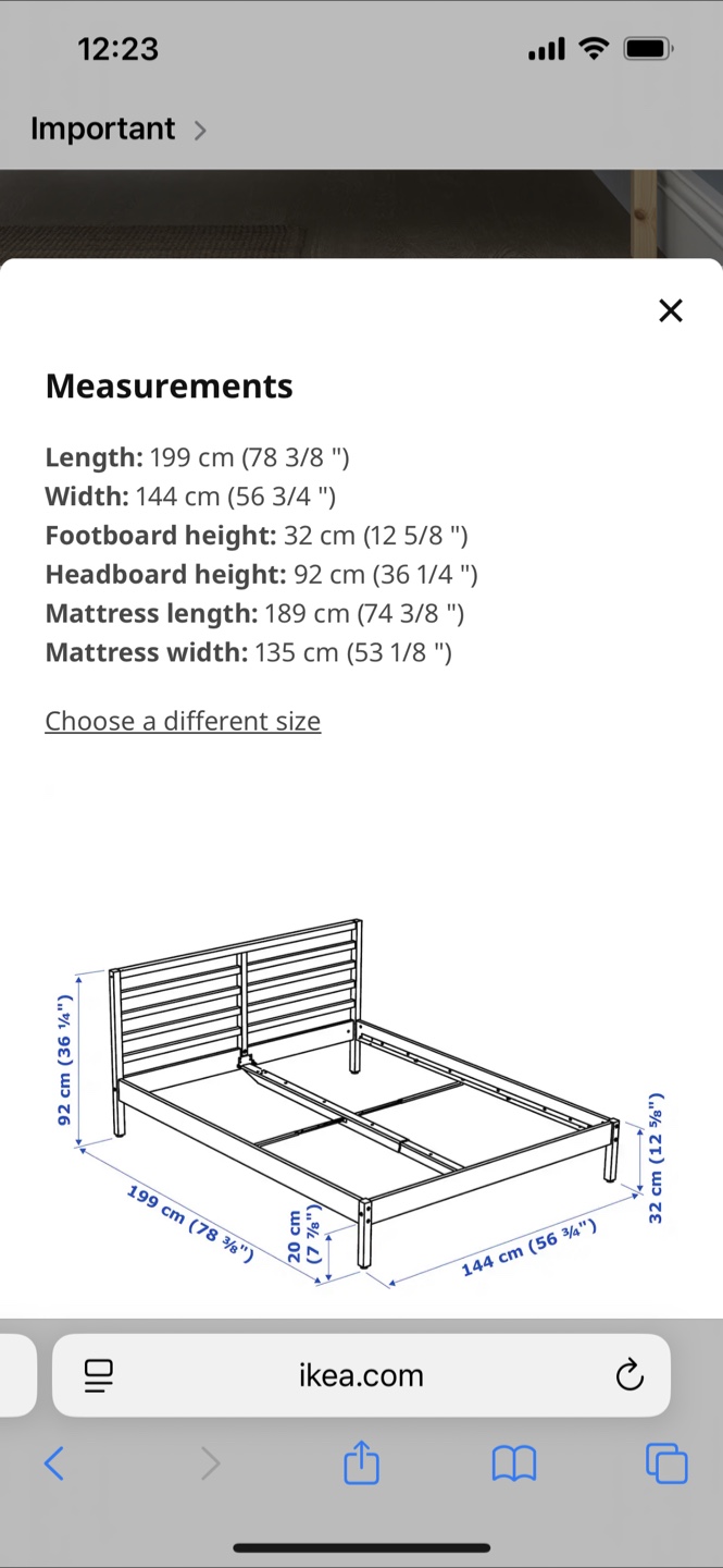 IKEA Queen Bed Frame - photo 2