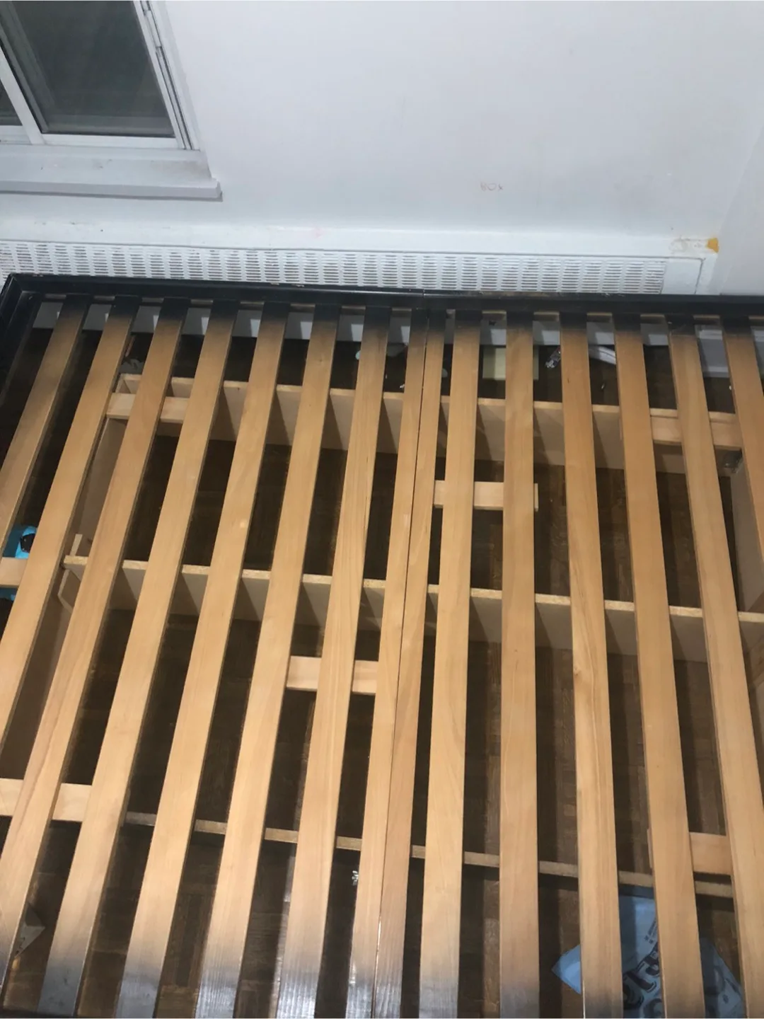 Queen size solid wood bed frame with underneath storage space image indicator(5)