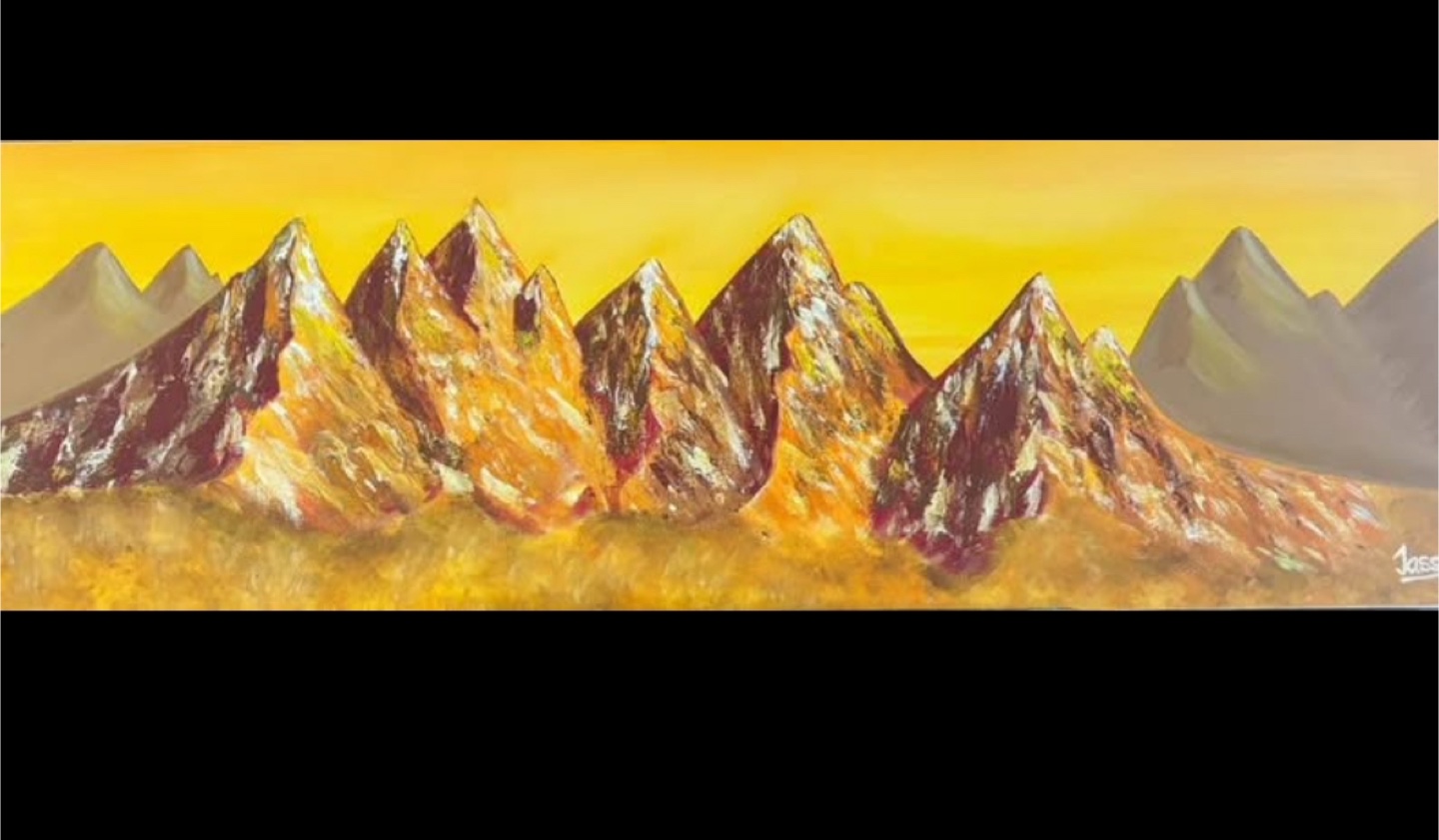 Two Original Acrylic Paintings on Canvas
