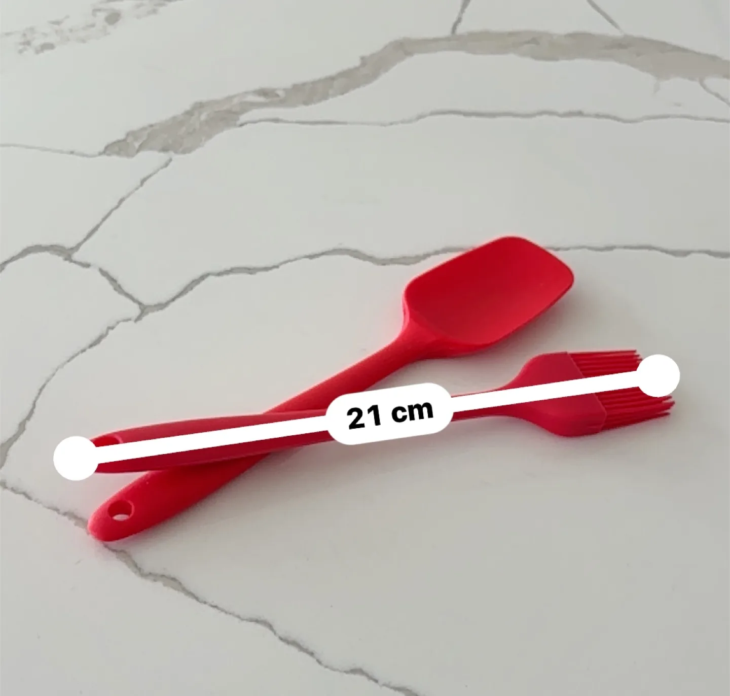 Red Silicone Spatula and Pastry Brush Set thumbnail