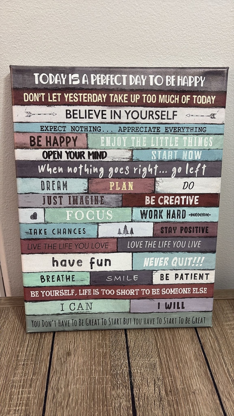 Inspirational Wall Art Canvas Print