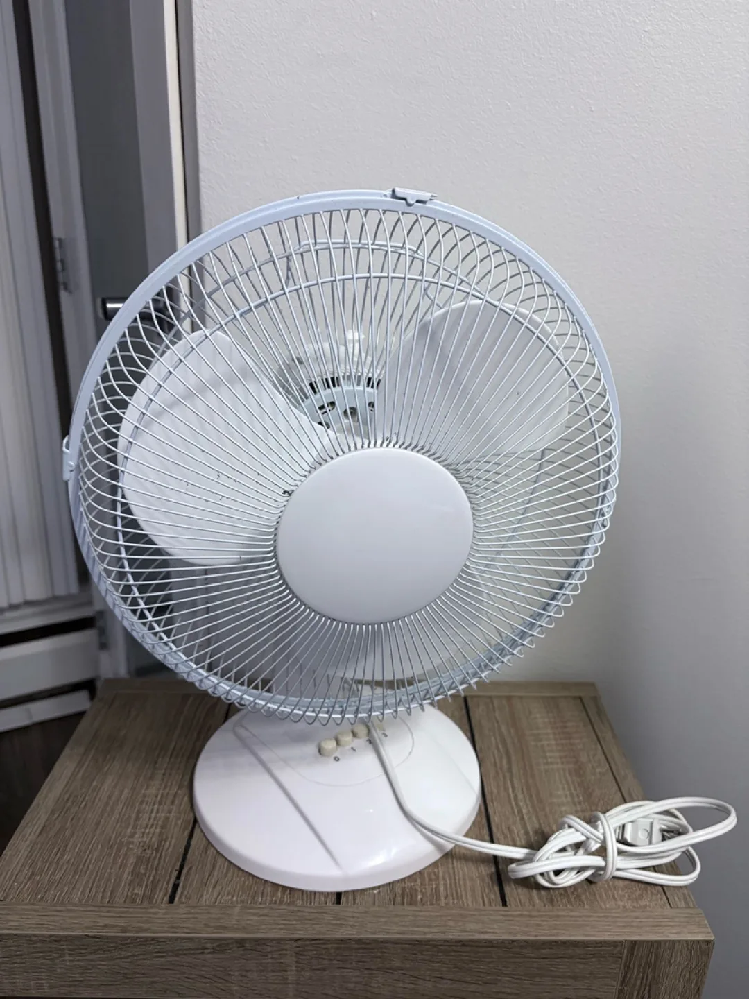White Table Fan - Gently Used thumbnail