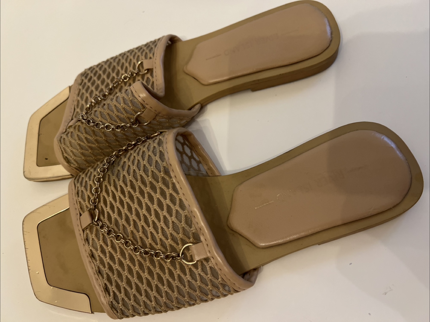 River Island Beige Cut Out Strap Leather Sandals - photo 5