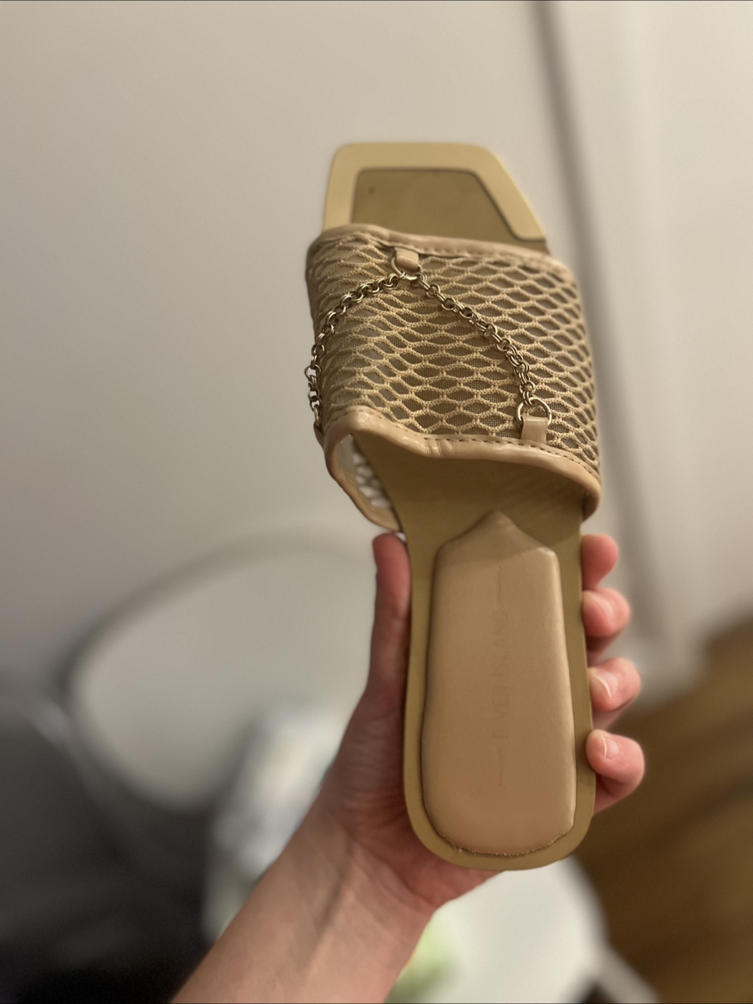 River Island Beige Cut Out Strap Leather Sandals - photo 3