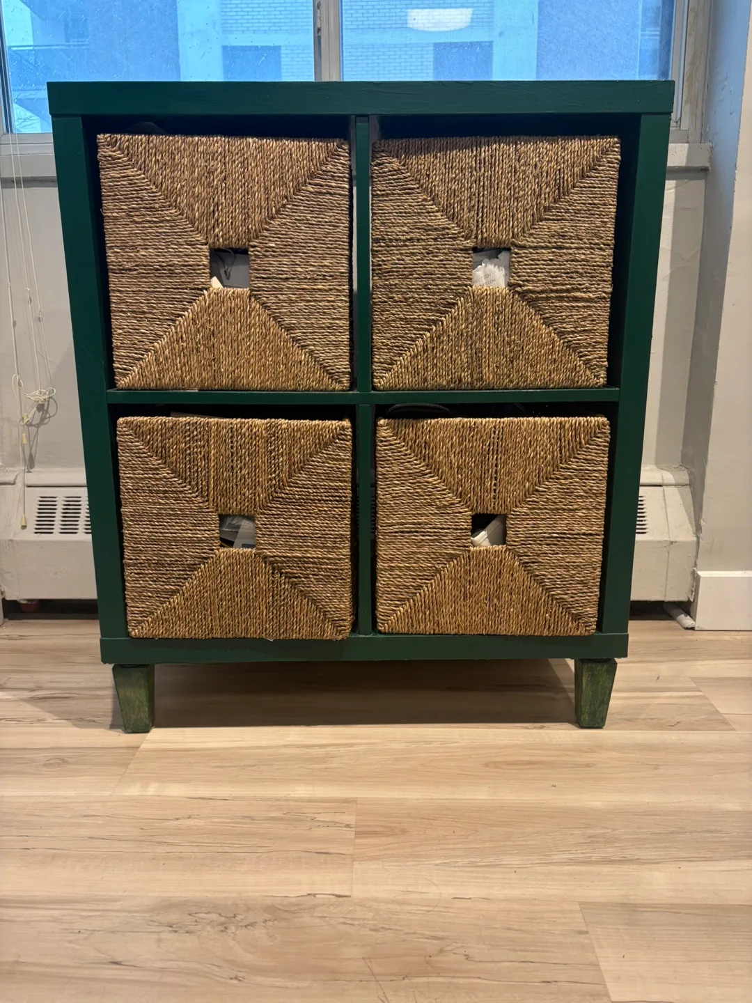 IKEA Kallax 4-cube shelving unit - Upcycled thumbnail