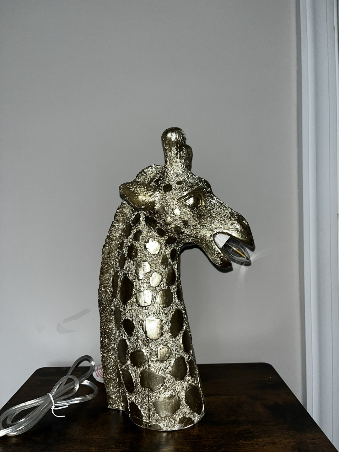 Gold Giraffe Lamp