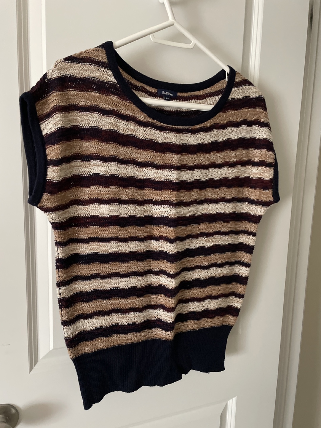 Reimans Striped Knit Top - Size S/P