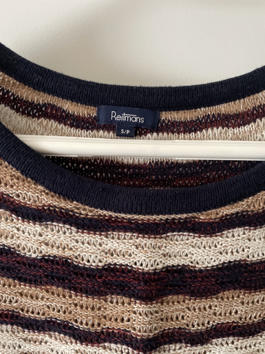 Reimans Striped Knit Top - Size S/P - photo 2