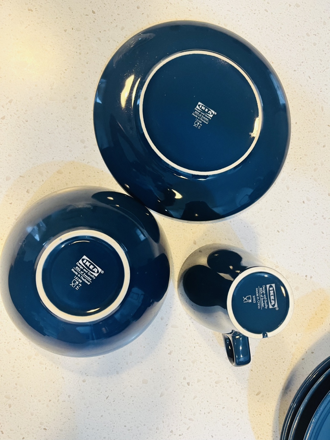 IKEA Dinnerware Set - Blue and Beige - photo 2