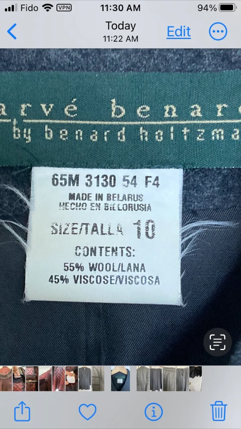 Summer sale! Wool Women's classy  Suit Skirt Set Size 12 image indicator(7)