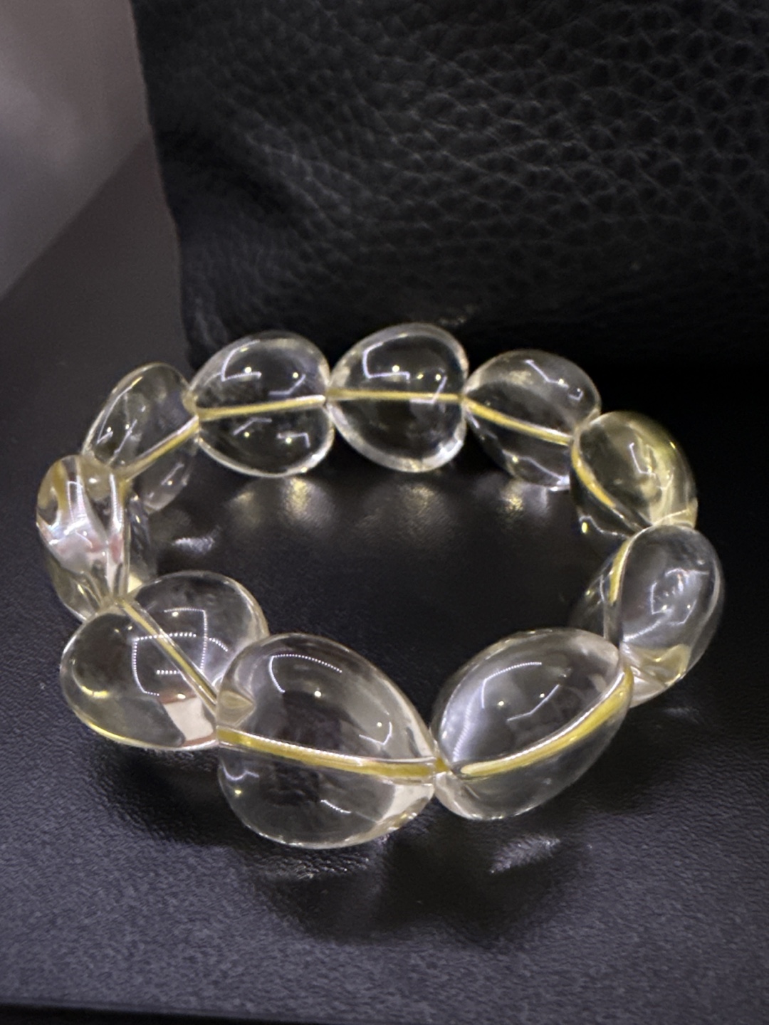 Clear Quartz Heart Bracelet