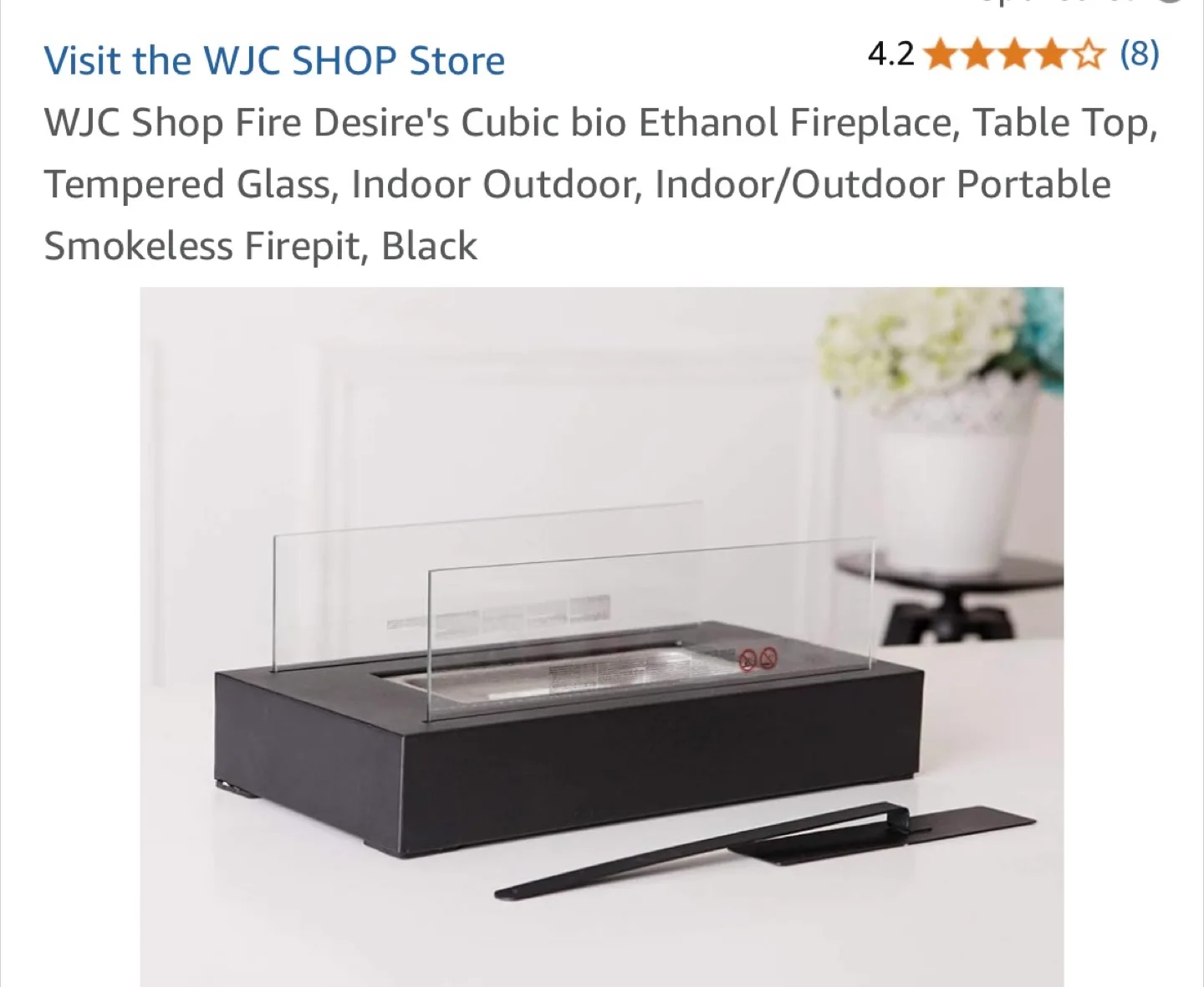 WJC Shop Fire Desire Cubic Bio Ethanol Fireplace image indicator(3)