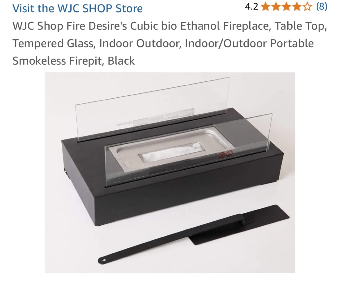 WJC Shop Fire Desire Cubic Bio Ethanol Fireplace image indicator(6)