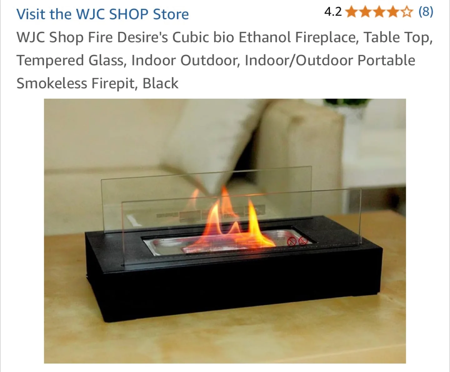 WJC Shop Fire Desire Cubic Bio Ethanol Fireplace image indicator(2)