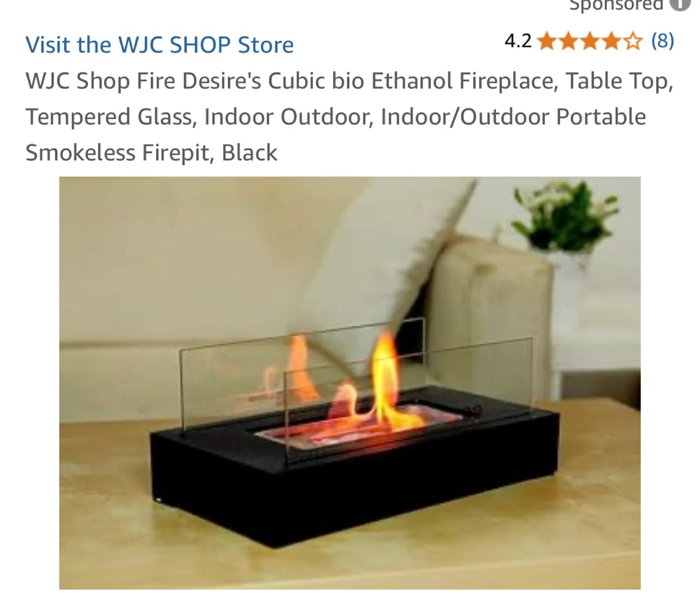 WJC Shop Fire Desire Cubic Bio Ethanol Fireplace image indicator(5)