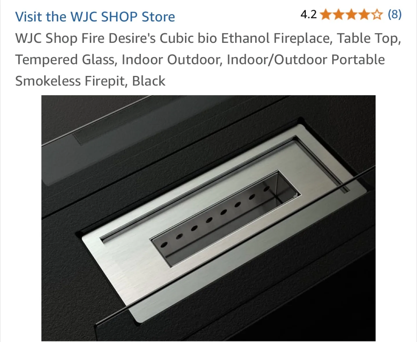 WJC Shop Fire Desire Cubic Bio Ethanol Fireplace image indicator(4)