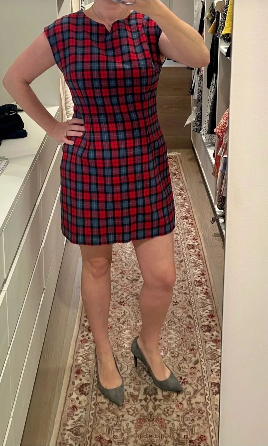 Hand sewn Plaid Mini Dress image indicator(2)