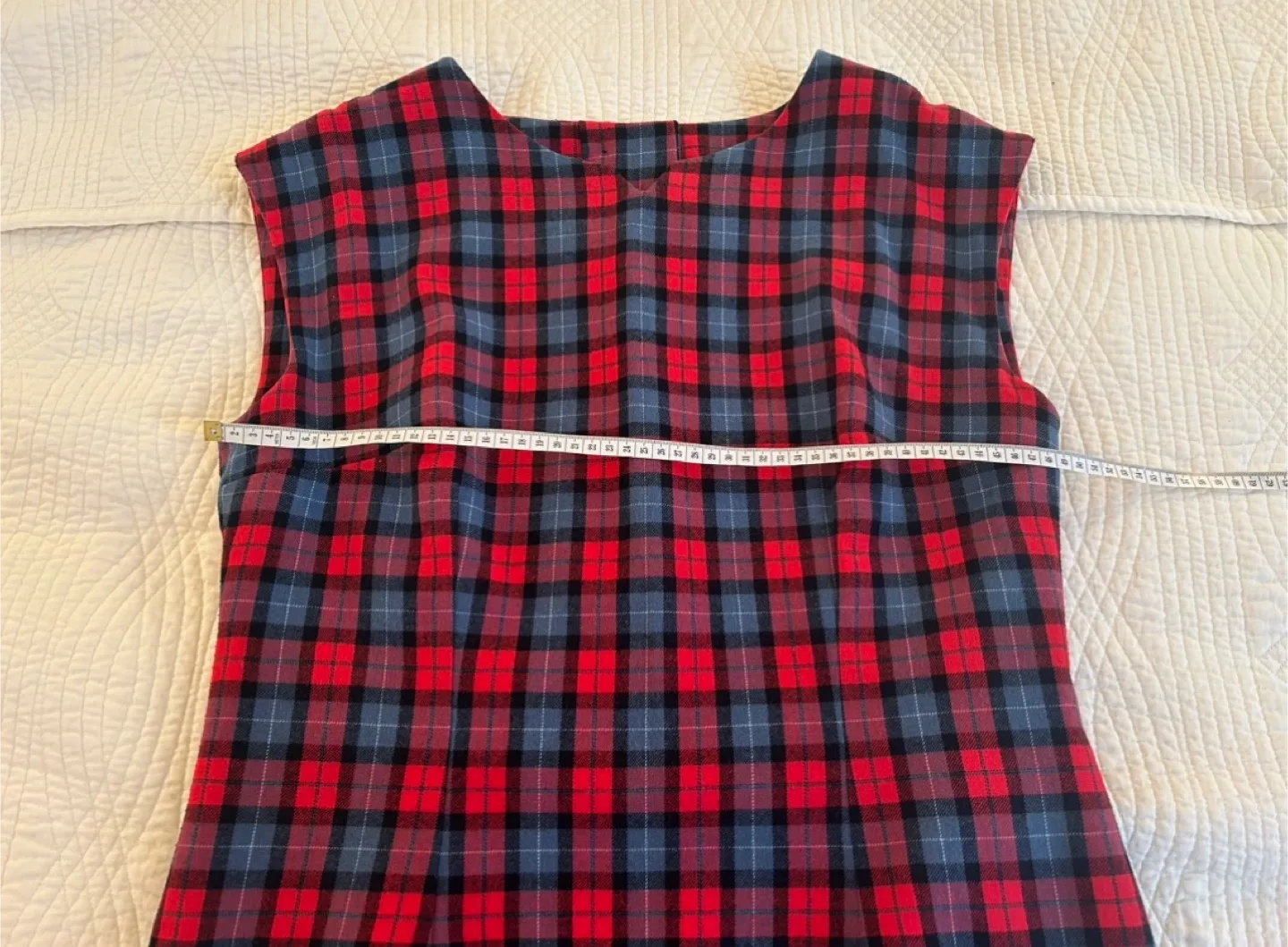 Hand sewn Plaid Mini Dress image indicator(5)