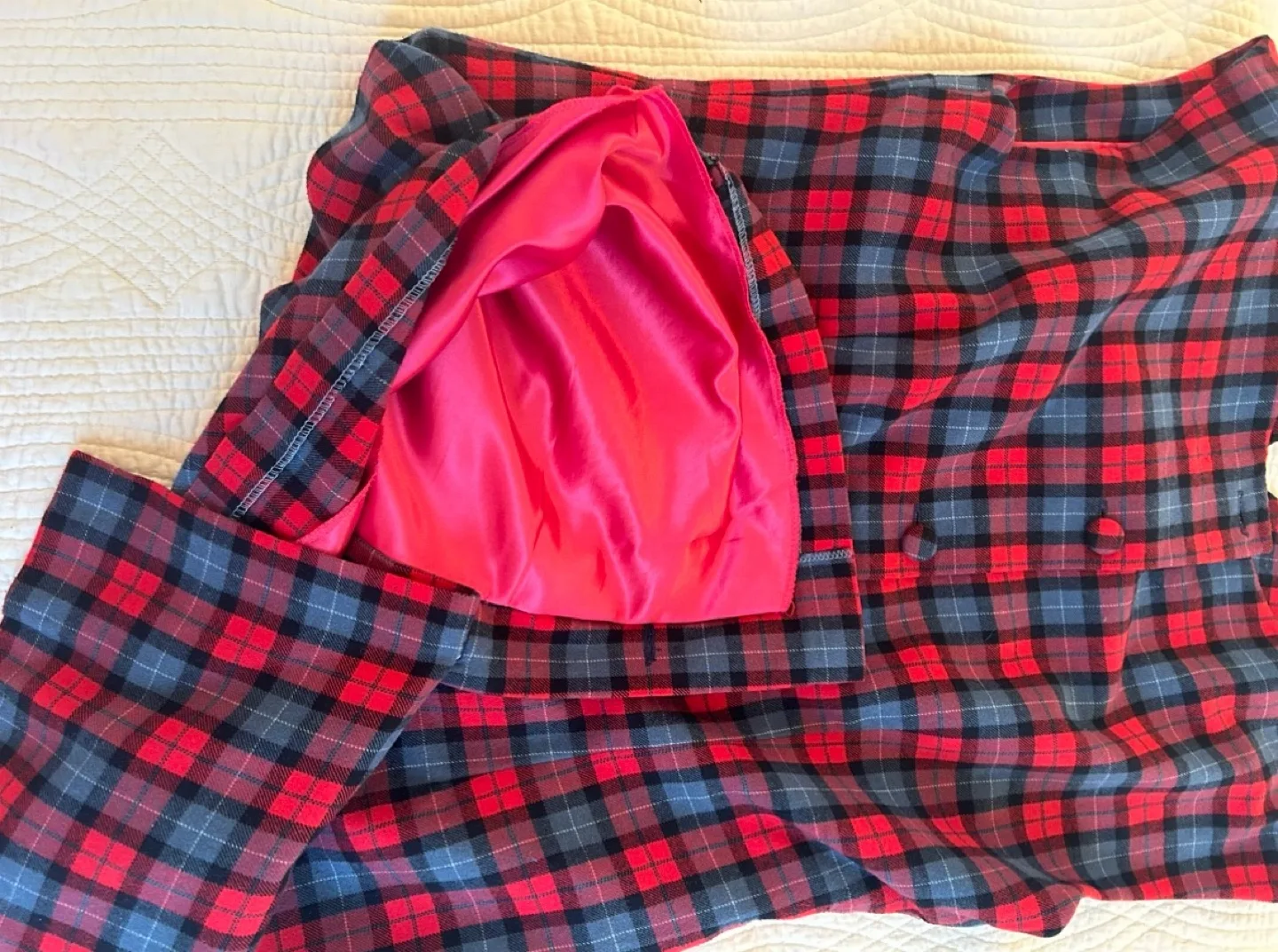 Hand sewn Plaid Mini Dress image indicator(10)