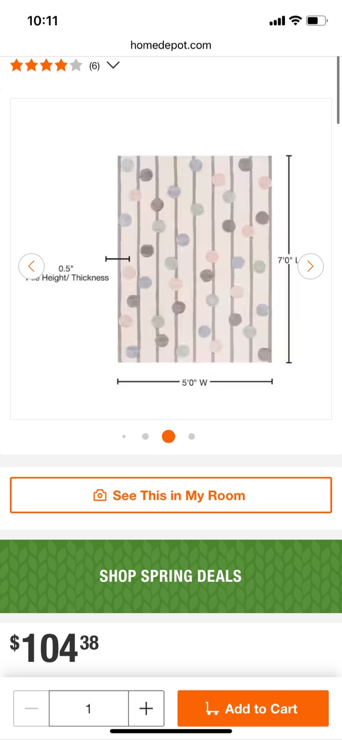 Kids carpet - 5' x 7' - photo 4