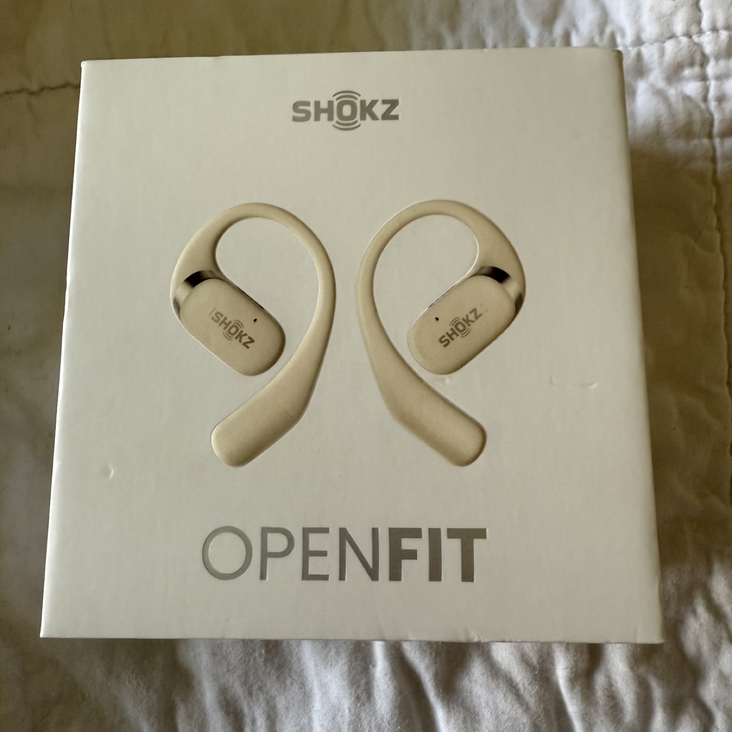 🧡 Shokz OpenFit Open-Ear True Wireless Earbuds - Beige