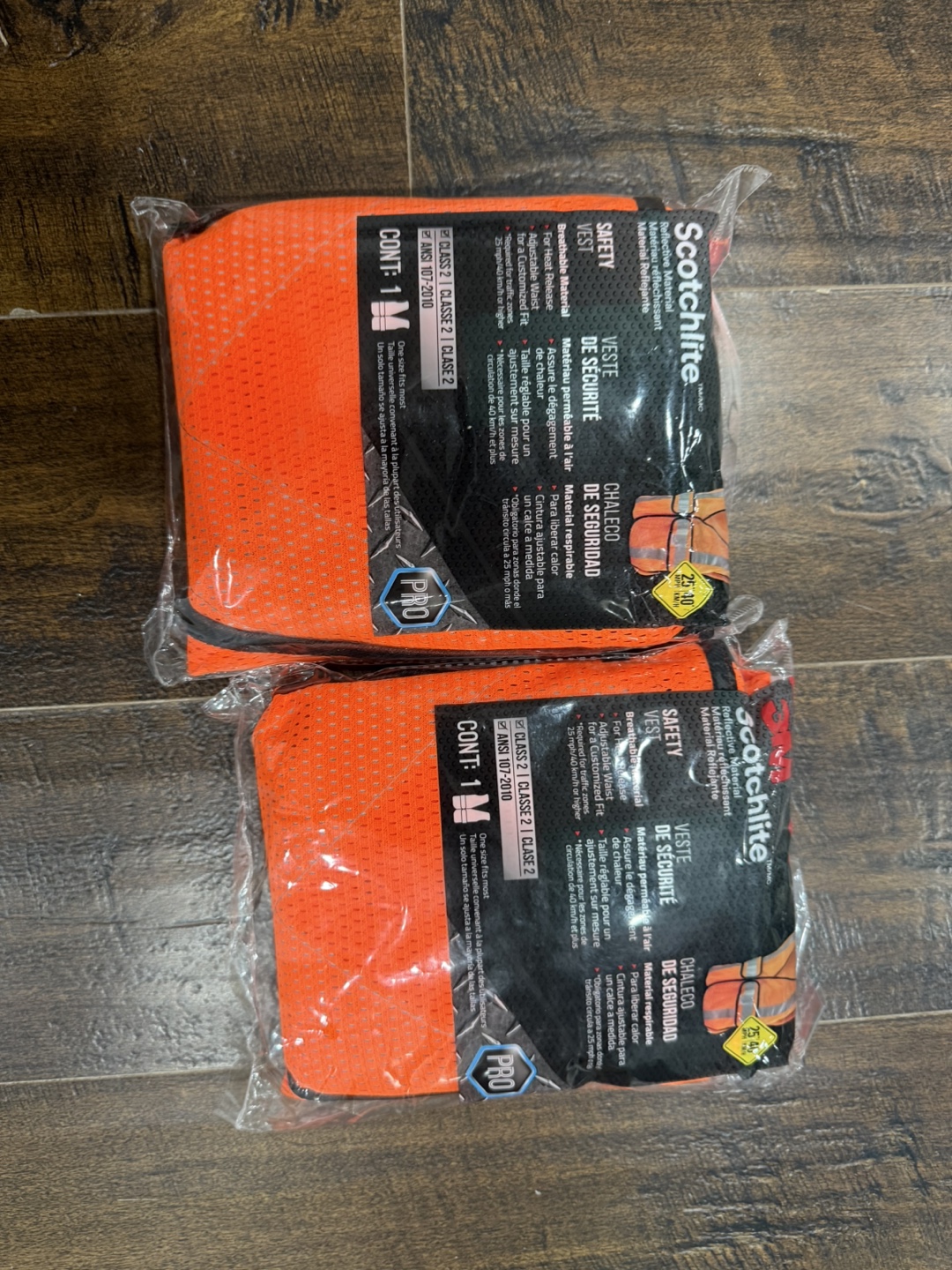 Two New Scotchlite Safety Vests and Cable Clamps