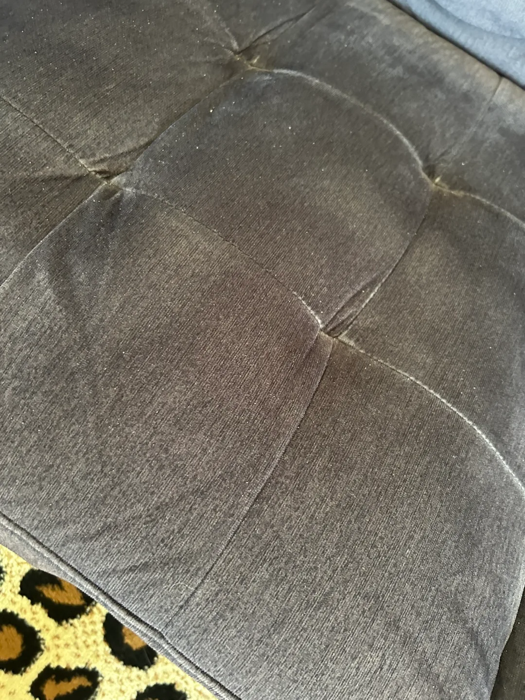 Dark Grey Tufted Sofa thumbnail