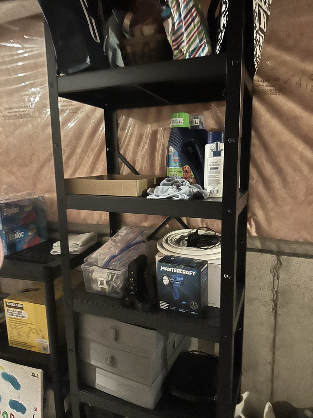 Black 5-Shelf Storage Rack