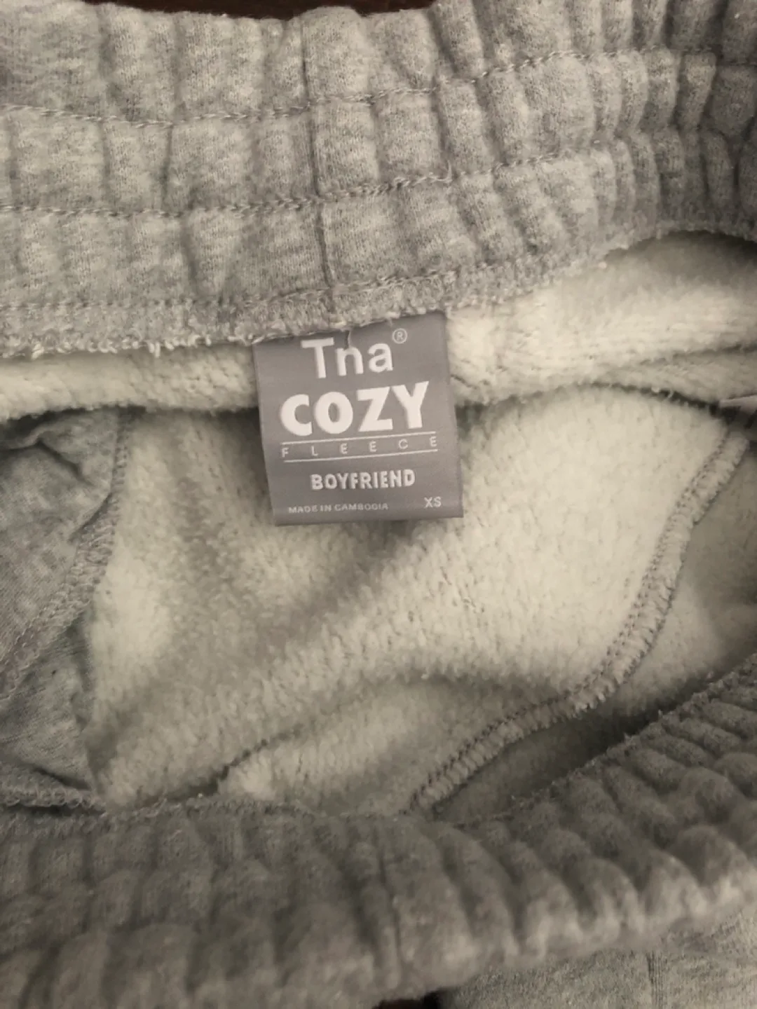 Tna Aritzia Cozy Fleece Boyfriend Joggers - Size XS image indicator(2)