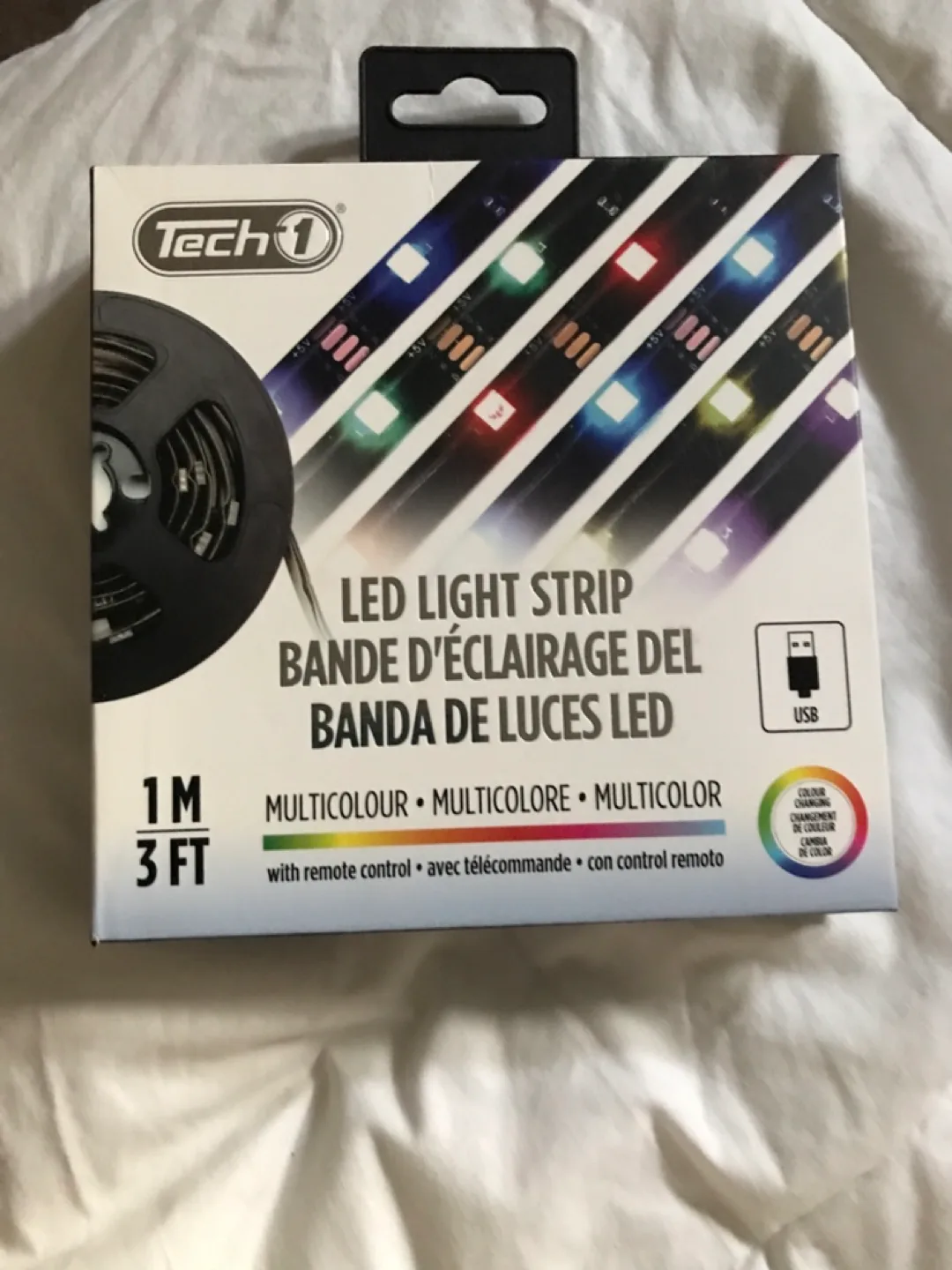 Tech 1 LED Light Strip - 3ft Multicolour with Remote #freecycle thumbnail