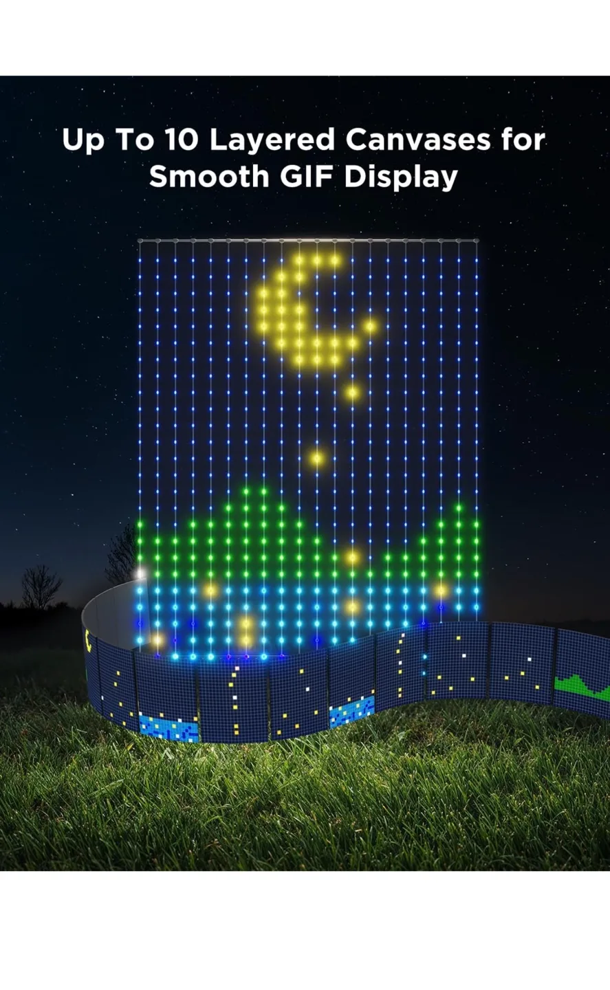 Govee Curtain Lights 2 - Smart LED String Lights with 520 LEDs image indicator(2)