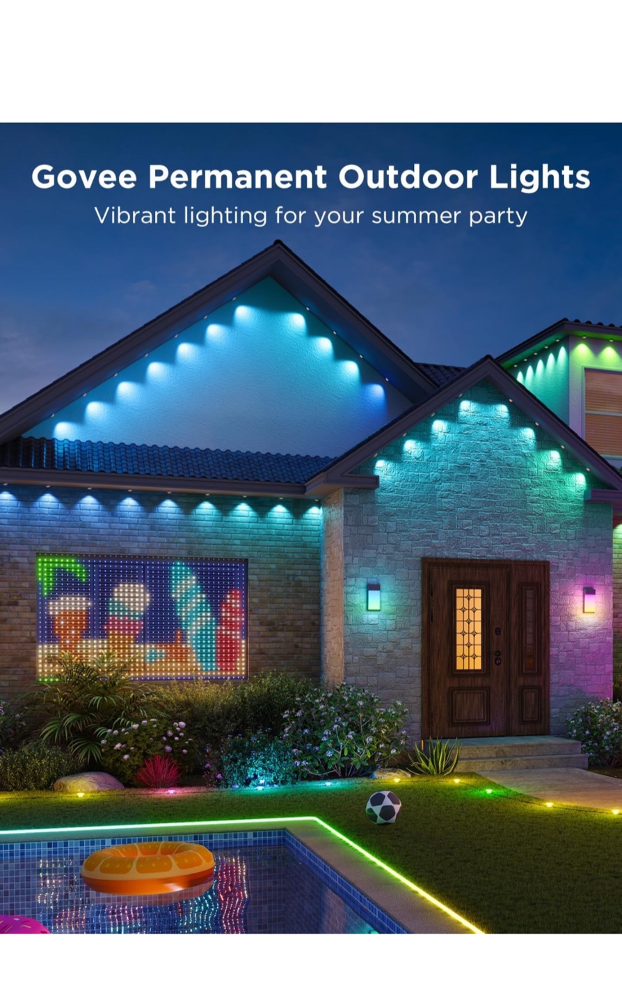 Govee RGBIC Permanent Outdoor Smart Lights - photo 2