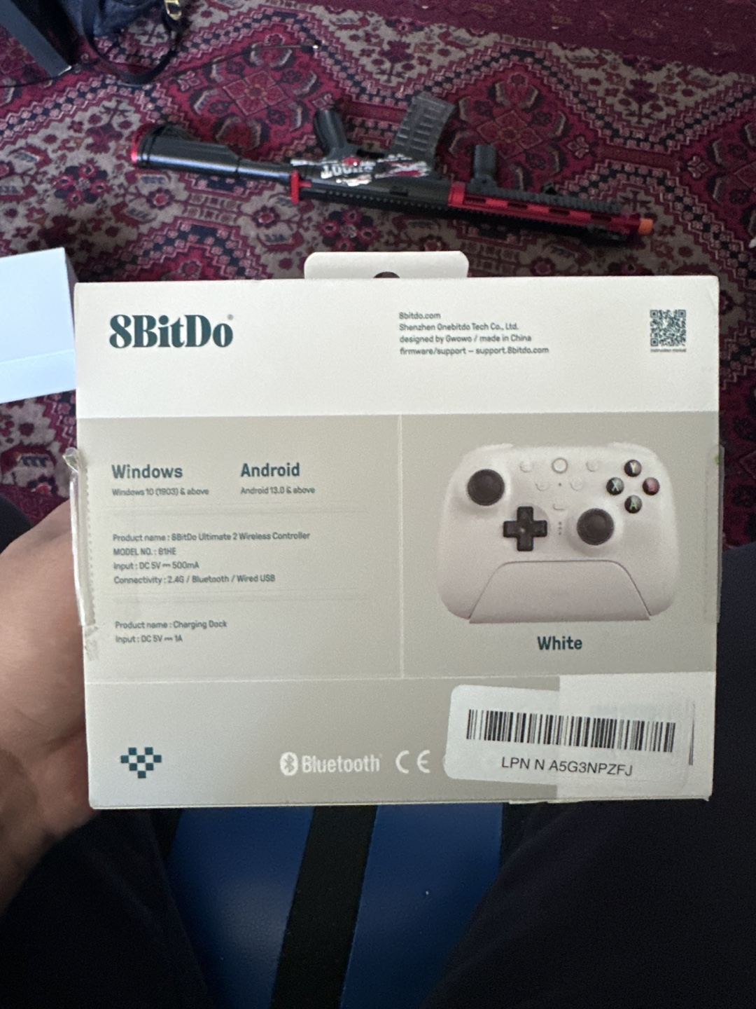 8BitDo Ultimate 2 Wireless Controller - White - photo 3