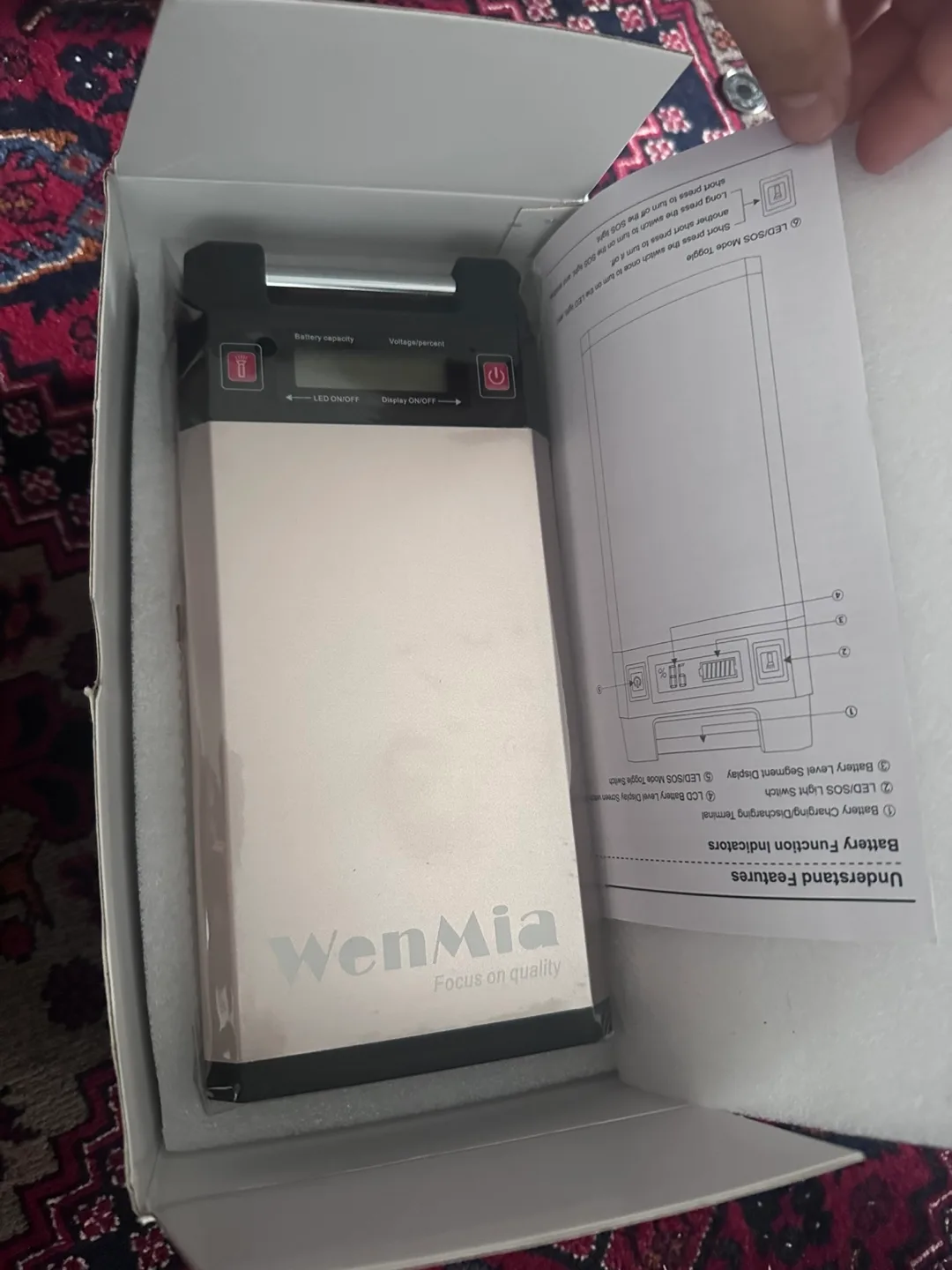 14.8V 20000mAh Rechargeable Power Bank image indicator(5)