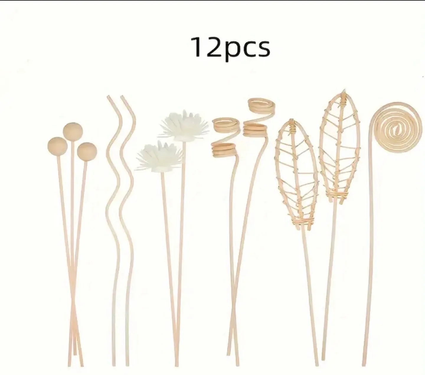 🧡12pcs Aromatic Reed Diffuser Sticks Set image indicator(3)