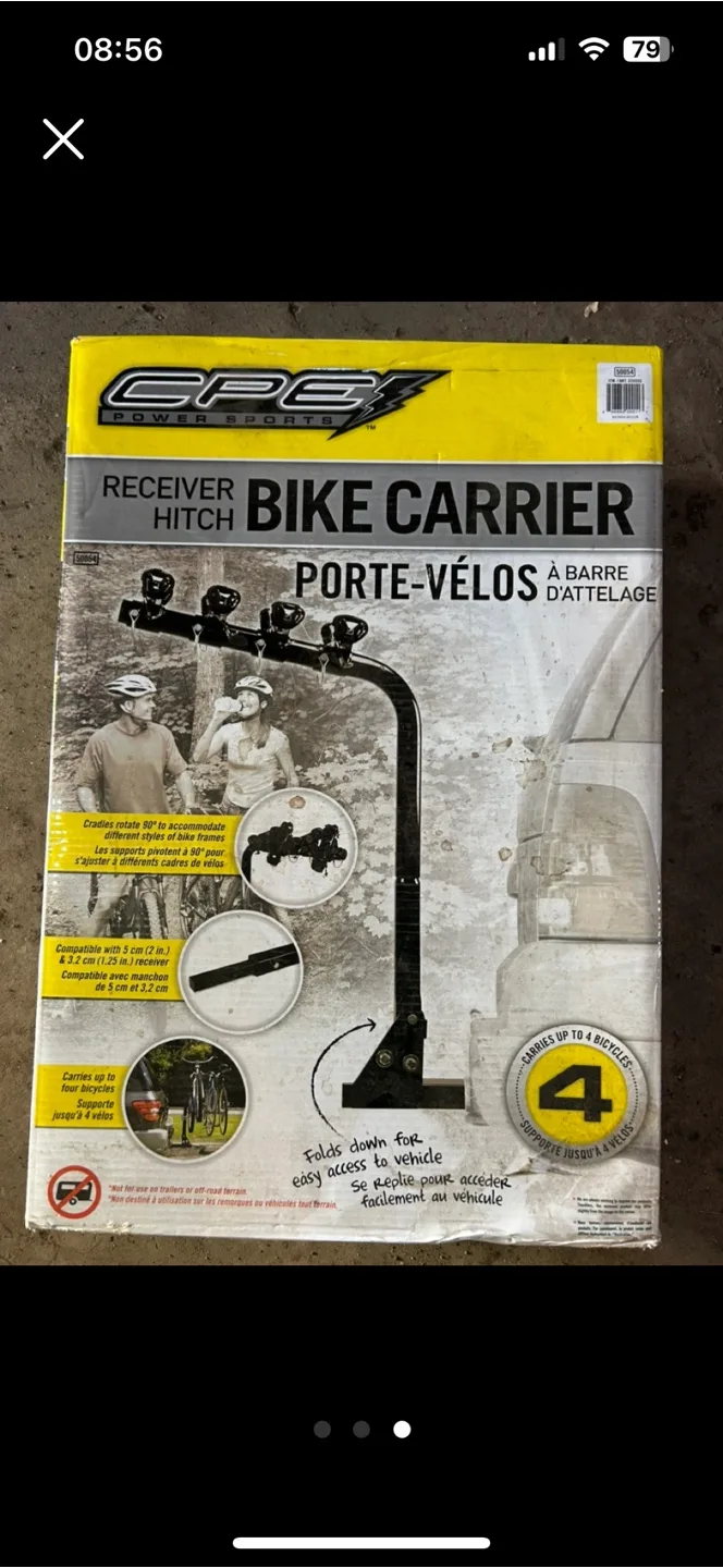 CPEX PowerSports Hitch Bike Carrier - Carries up to 4 Bikes thumbnail
