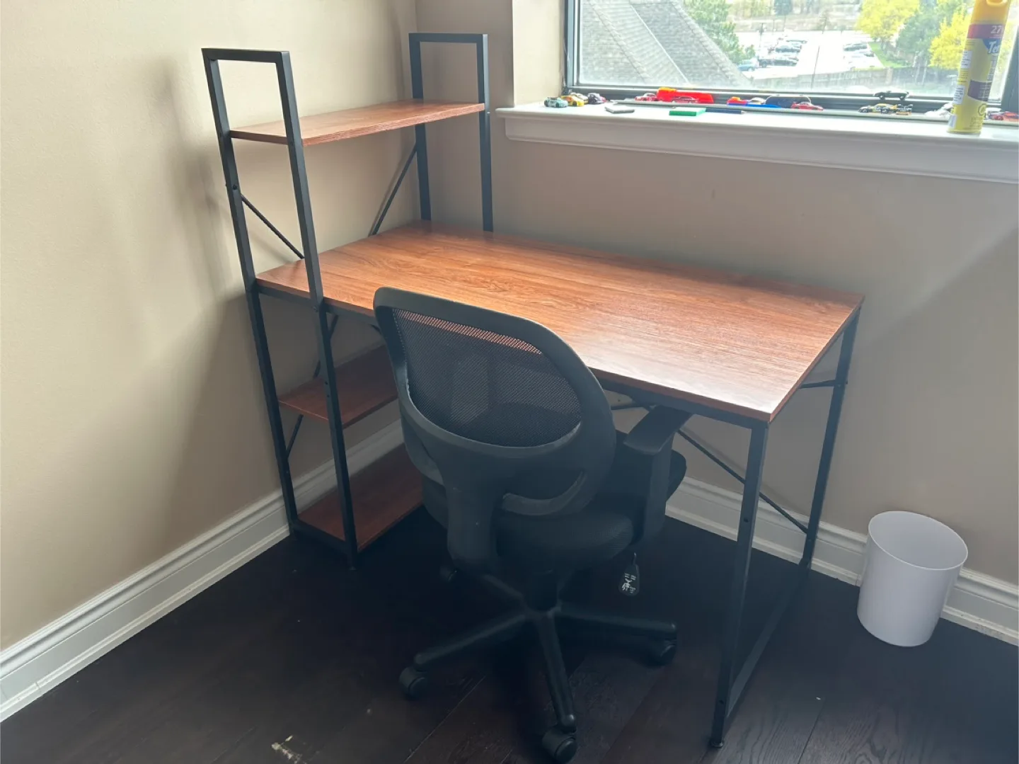 Desk with shelves and Chair Set *MOVING SALE* thumbnail