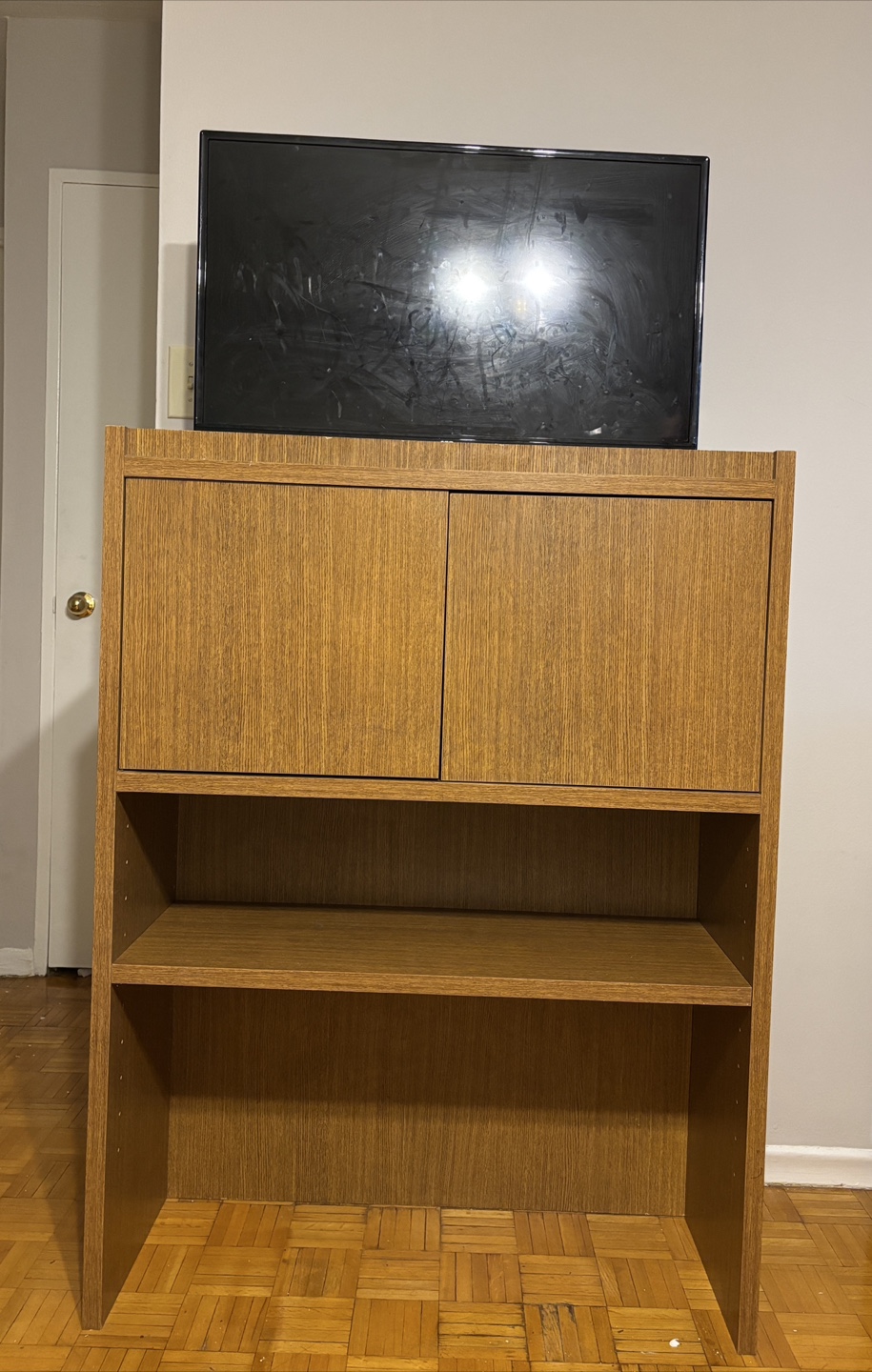 Wood TV Stand with Storage