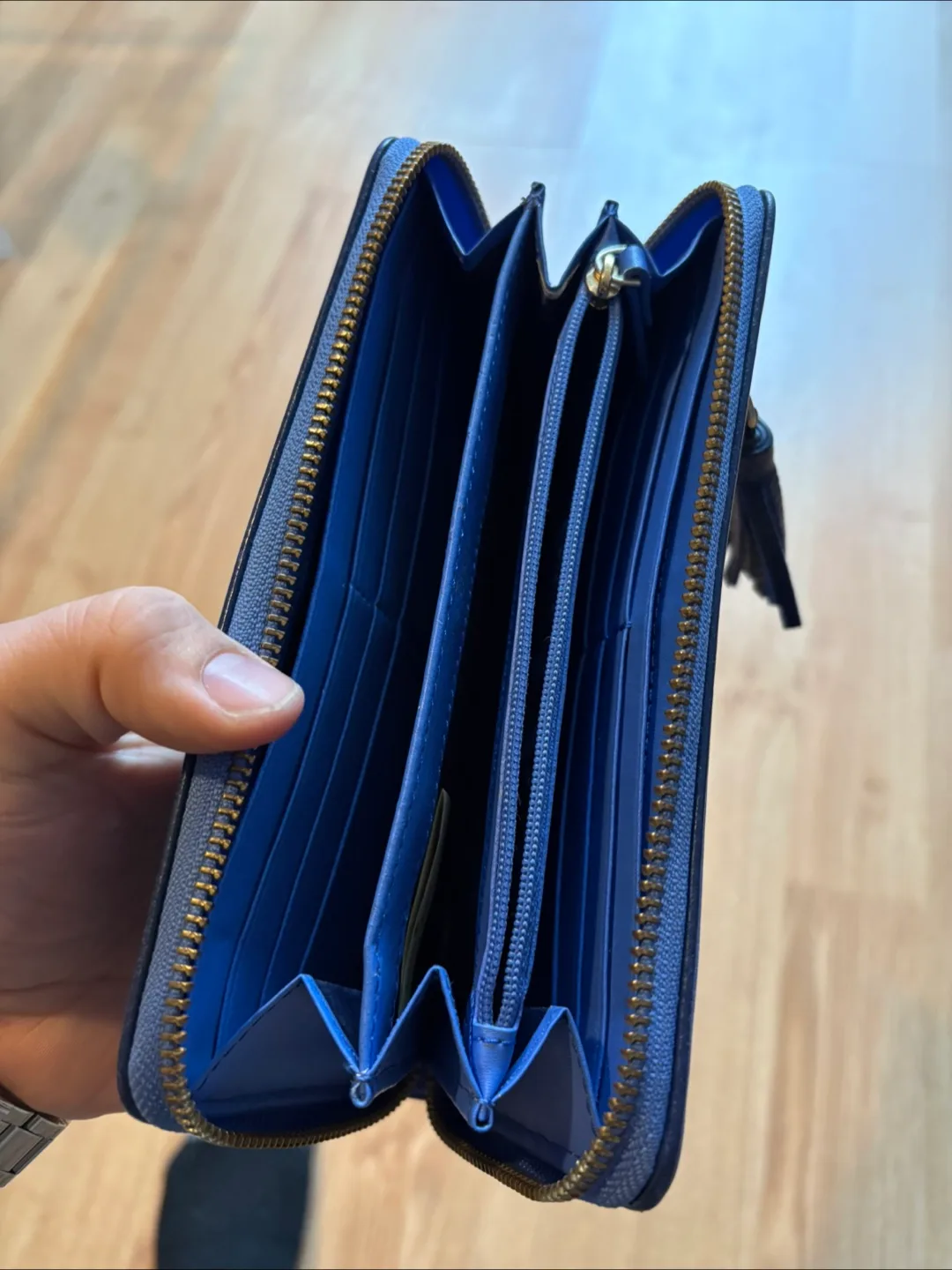 Kate Spade Zip-Around Wallet –  Blue, Great Shape image indicator(2)