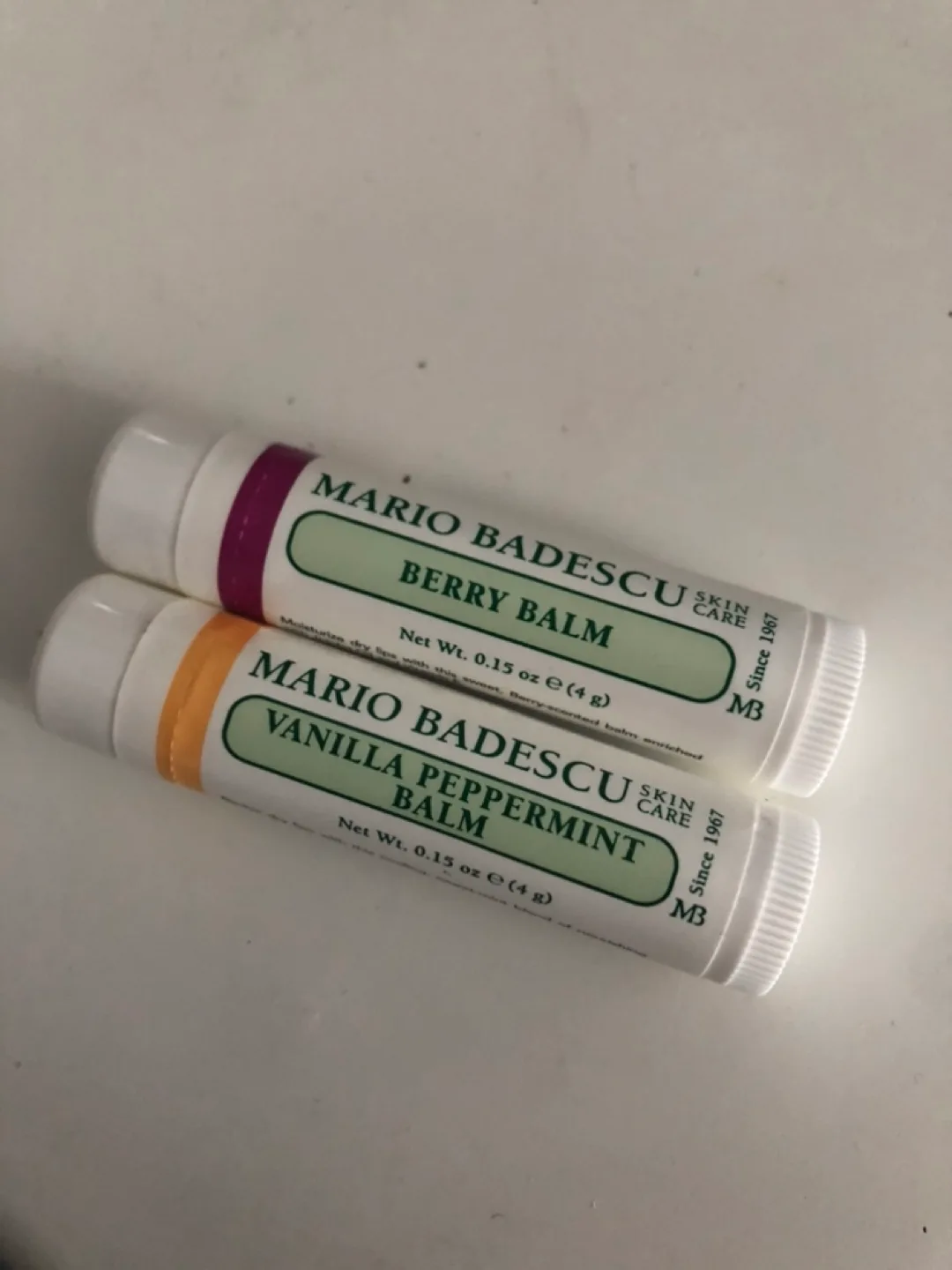 Mario Badescu Berry Balm & Vanilla Peppermint Balm Lip Balms thumbnail