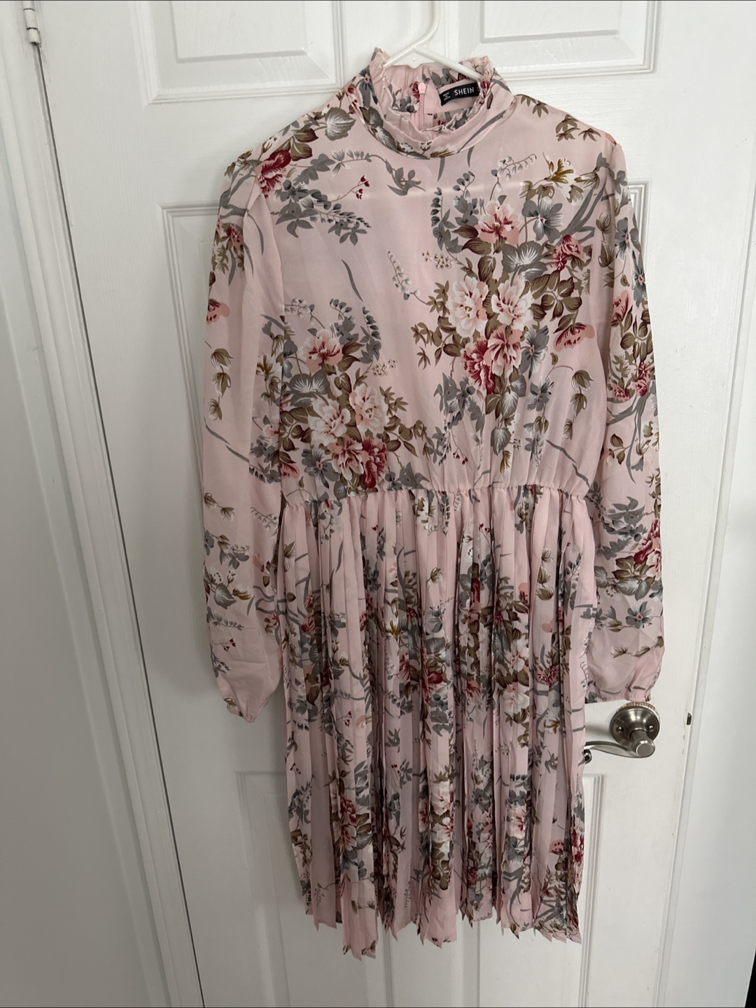 Floral Pleated Midi Dress