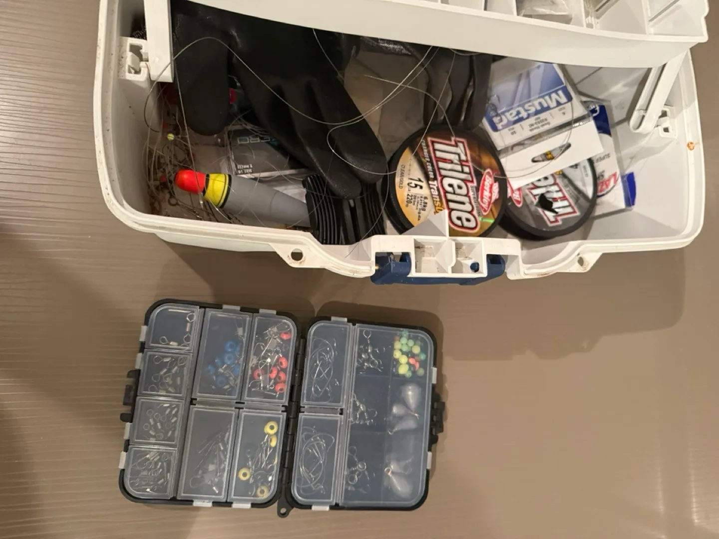 Plano Two Tray Tackle Box with Fishing Lures and Equipment image indicator(2)